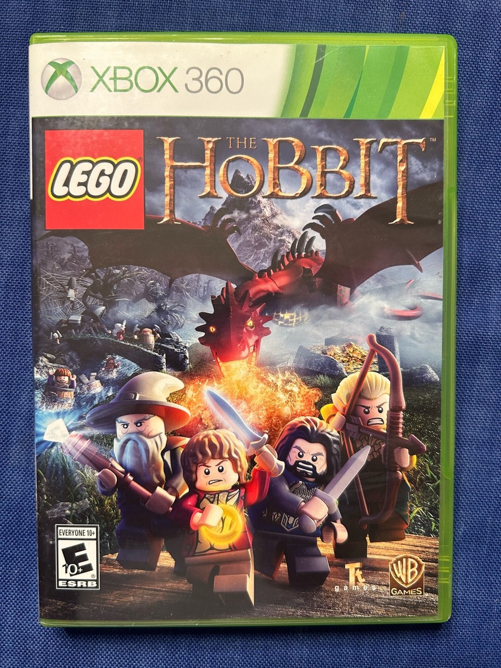 Microsoft Xbox 360 LEGO The Hobbit Video Game - Green Case